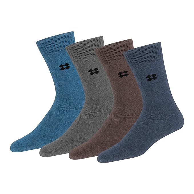 Woolen Socks for Men (Multicolor, Free Size) (Pack of 4)