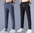 DM Buy1 Get 1 FreeðŸ’¥ðŸ¤©PREMIUM MEN'S HIGH STRETCH SKINNY LYCRA PANTS(Black & Gray)